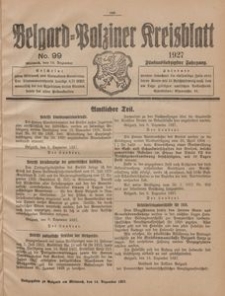 Belgard-Polziner Kreisblatt, 1927, Nr 99