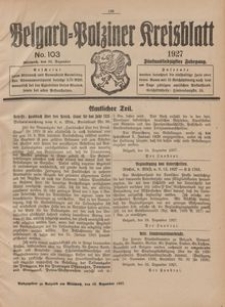 Belgard-Polziner Kreisblatt, 1927, Nr 103