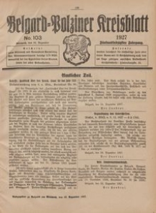 Belgard-Polziner Kreisblatt, 1927, Nr 103