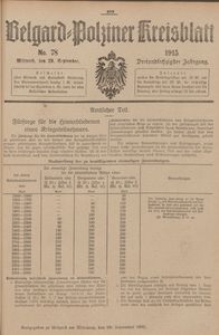 Belgard-Polziner Kreisblatt, 1915, Nr 78