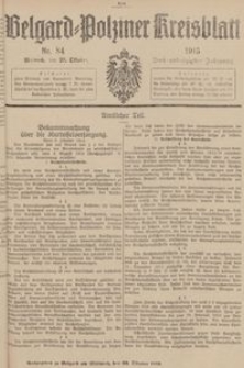 Belgard-Polziner Kreisblatt, 1915, Nr 84