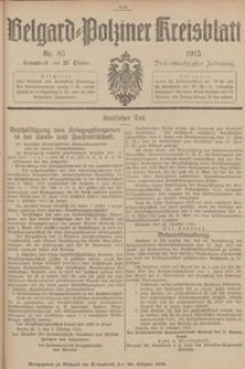 Belgard-Polziner Kreisblatt, 1915, Nr 85