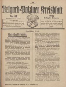 Belgard-Polziner Kreisblatt, 1922, Nr 88