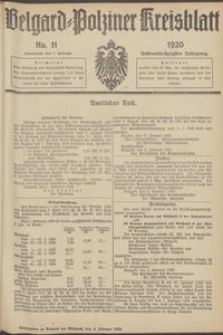 Belgard-Polziner Kreisblatt, 1920, Nr 11