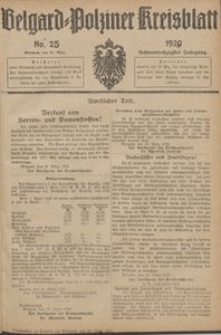 Belgard-Polziner Kreisblatt, 1920, Nr 25
