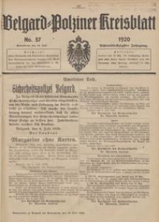 Belgard-Polziner Kreisblatt, 1920, Nr 57