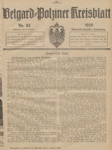 Belgard-Polziner Kreisblatt, 1920, Nr 82