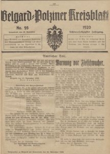 Belgard-Polziner Kreisblatt, 1920, Nr 95