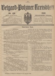 Belgard-Polziner Kreisblatt, 1920, Nr 106