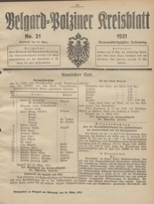 Belgard-Polziner Kreisblatt, 1921, Nr 21