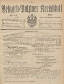 Belgard-Polziner Kreisblatt, 1921, Nr 42