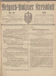 Belgard-Polziner Kreisblatt, 1921, Nr 53