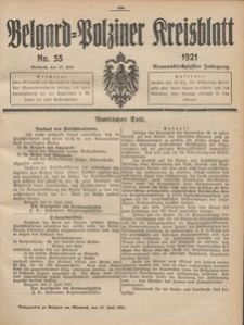 Belgard-Polziner Kreisblatt, 1921, Nr 55