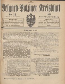 Belgard-Polziner Kreisblatt, 1921, Nr 75