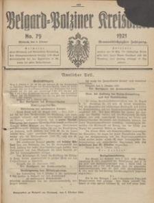 Belgard-Polziner Kreisblatt, 1921, Nr 79