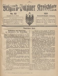 Belgard-Polziner Kreisblatt, 1921, Nr 82