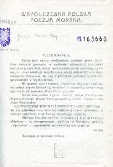 Wsp&oacute;łczesna polska poezja morska