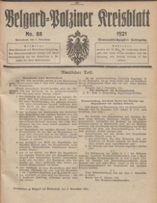 Belgard-Polziner Kreisblatt, 1921, Nr 88