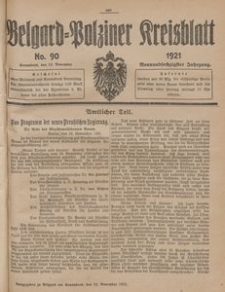 Belgard-Polziner Kreisblatt, 1921, Nr 90