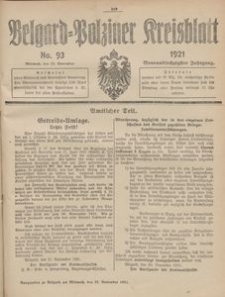 Belgard-Polziner Kreisblatt, 1921, Nr 93