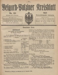 Belgard-Polziner Kreisblatt, 1921, Nr 101