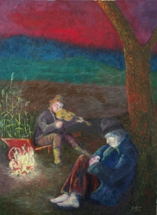 Remus i kr&oacute;l jeziora przy ognisku