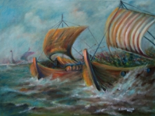 Bitwa morska u brzeg&oacute;w wyspy