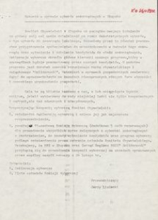 Uchwała w sprawie wybor&oacute;w samorządowych w Słupsku