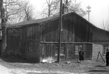 Szkieletowej konstrukcji budynek warsztatowy kołodziejski z pocz. XX wieku - Mirachowo