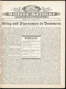 Unsere Heimat. Beilage zur Kösliner Zeitung Nr. 3/1932