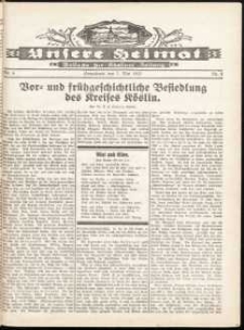 Unsere Heimat. Beilage zur K&ouml;sliner Zeitung Nr. 6/1932