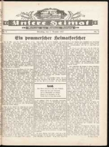 Unsere Heimat. Beilage zur K&ouml;sliner Zeitung Nr. 8/1932
