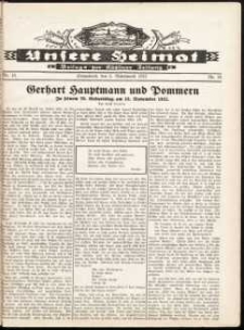 Unsere Heimat. Beilage zur Kösliner Zeitung Nr. 18/1932