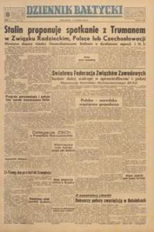 Dziennik Bałtycki, 1949, nr 33