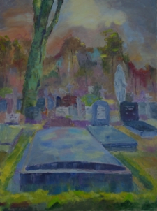 Grób na cmentarzu w Luzinie