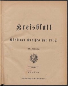 Kreisblatt des Kösliner Kreises 1902