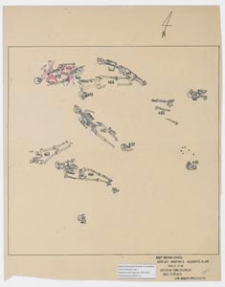 Koszalin - G&oacute;ra Chełmska, stan. 1. Rzut poziomy grob&oacute;w AR 56 ĆW. C, warstwa I, głębokość 0-300