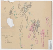 Koszalin - G&oacute;ra Chełmska, stan. 1. Plan szkielet&oacute;w na arze 14 ćw B