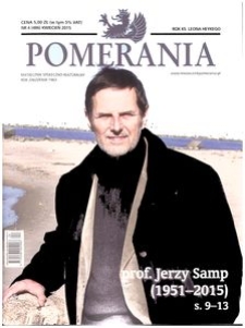 Pomerania : miesięcznik społeczno-kulturalny, 2015, nr 4