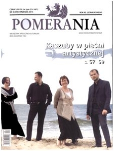Pomerania : miesięcznik społeczno-kulturalny, 2015, nr 9