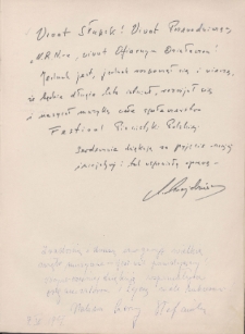 Festiwal Pianistyki Polskiej w Słupsku. Księga wpis&oacute;w gości