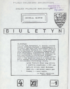 Polskie Towarzystwo Numizmatyczne. Oddział Słupsk : biuletyn, 1991, nr 4