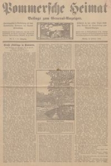 Pommersche Heimat. Beilage zum General-Anzeiger, 1913, Nr. 2