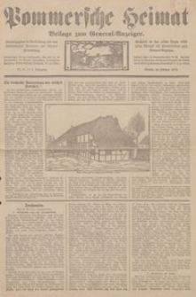 Pommersche Heimat. Beilage zum General-Anzeiger, 1914, Nr. 4