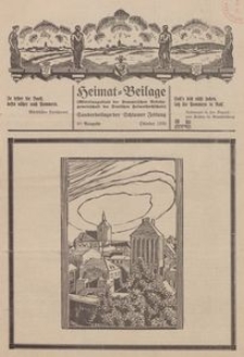 Heimat-Beilage (Mitteilungsblatt der Pommerschen Arbeitsgemeinschaft der Deutschen Heimathochschule). Sonderbeilage der Schlawer Zeitung
