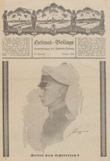 Heimat-Beilage (Mitteilungsblatt der Pommerschen Arbeitsgemeinschaft der Deutschen Heimathochschule). Sonderbeilage der Schlawer Zeitung