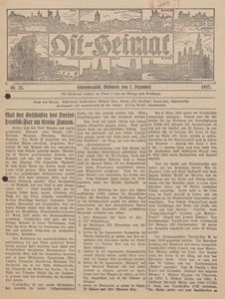 Ost-Heimat. Beilage zum Geselligen, 1927, Nr. 23