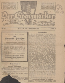 Der Grenzmärker. Amtsblatt der Landwirtschaftskammer für die Grenzmark Posen-Westpreussen, 1926, Nr. 17