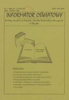 Informator Oświatowy, 1998, nr 7/8