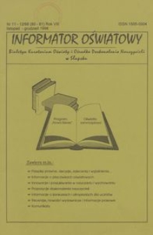 Informator Oświatowy, 1998, nr 11/12